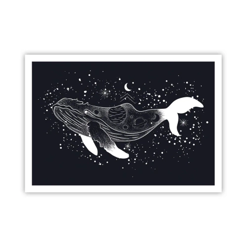 Poster - In de oceaan van het universum - 100x70 cm