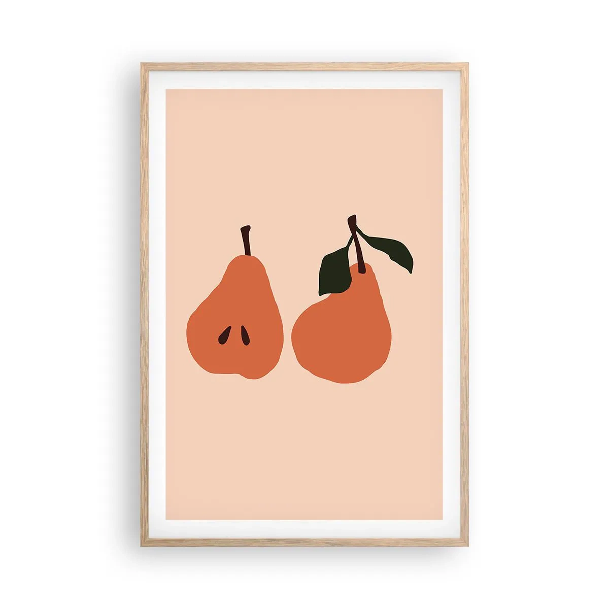 Een poster in een licht eiken lijst - Zoetheid zelf - 61x91 cm