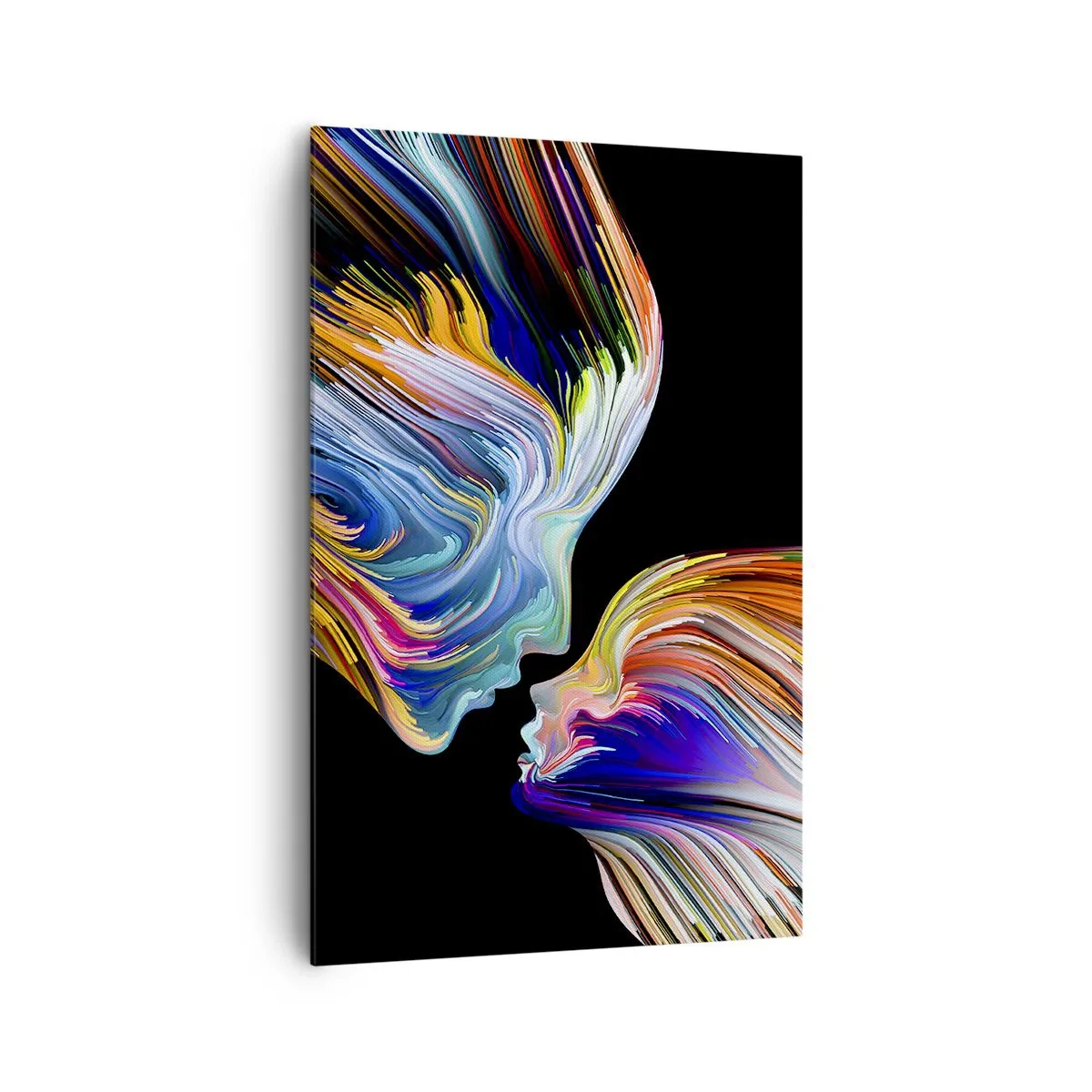 Schilderen op canvas - Een samensmelting van energie en licht - 80x120 cm