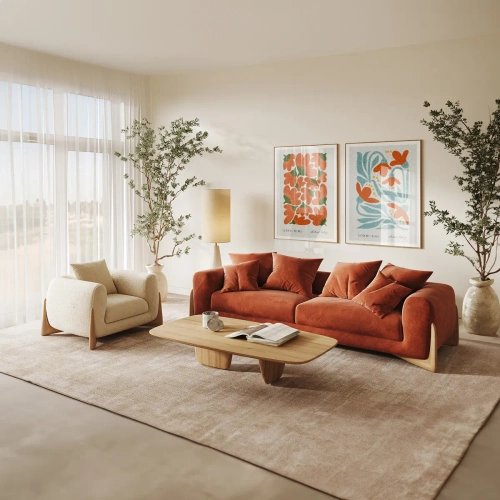 Modern flora no. 2 - Inspiratie voor de woonkamer