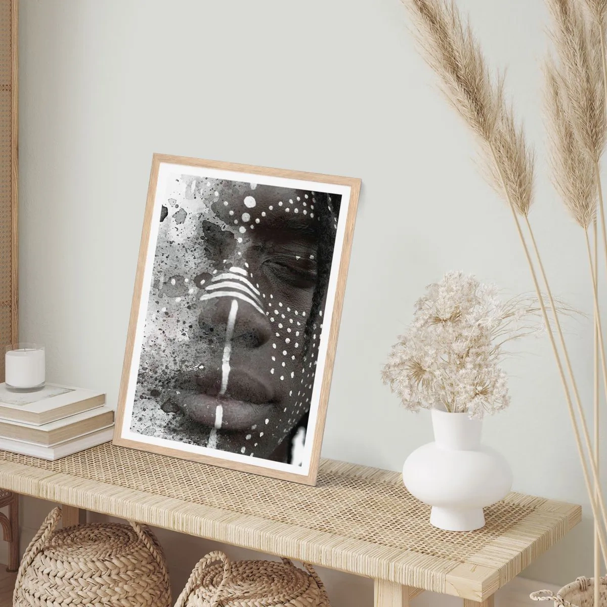 Een poster in een licht eiken lijst - Ontdek de oergeest - 61x91 cm