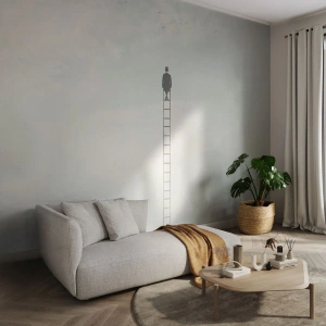 Fotobehang Premium Sand - Stap verder op! - Abstractie, Man, Deel - 400x280 cm
