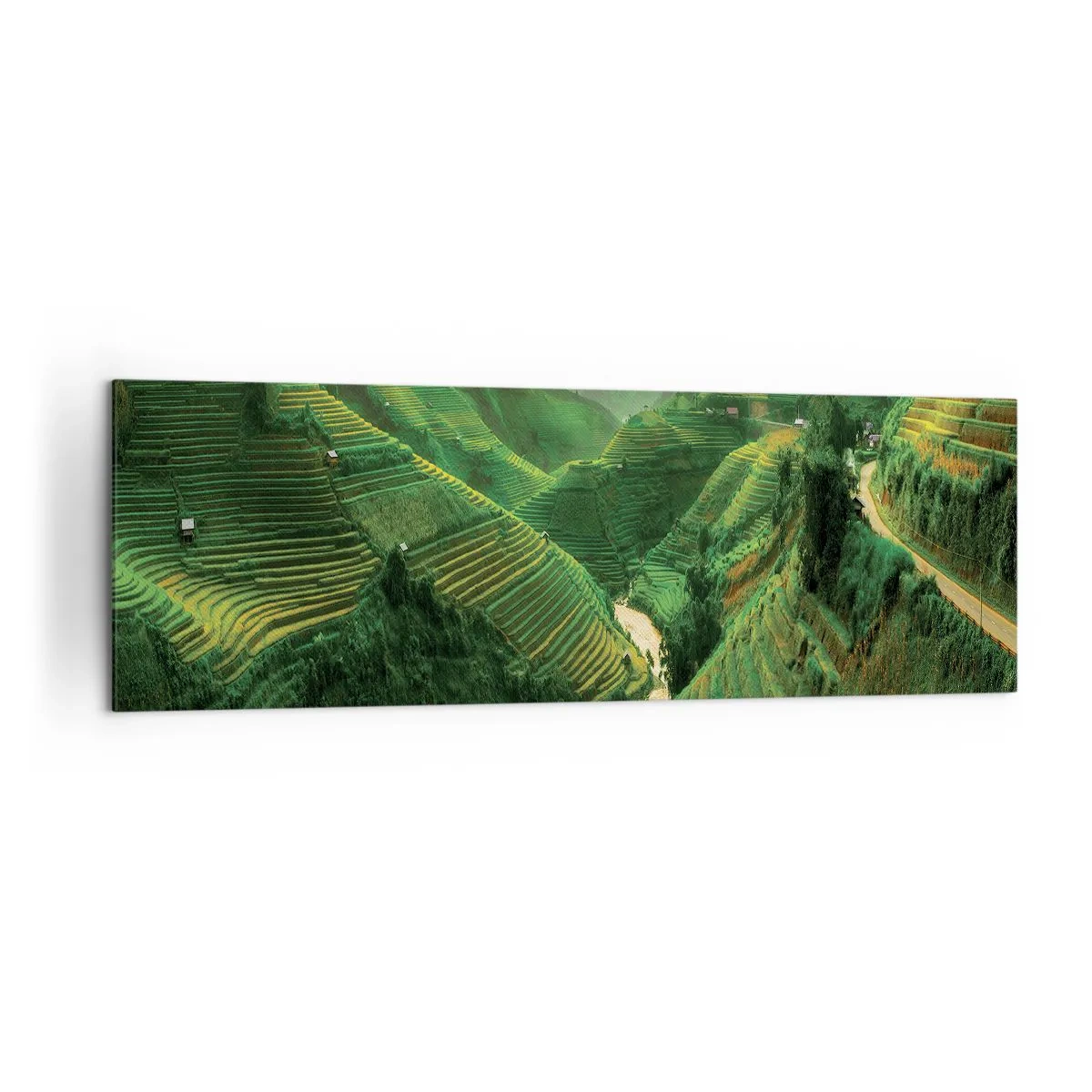 Schilderen op canvas - Vietnamese vallei - 160x50 cm