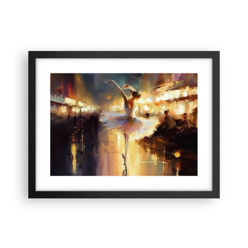 Poster in een zwarte lijst - Wonder op straat - 40x30 cm