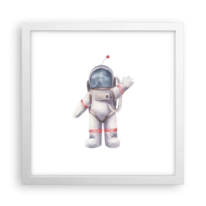 Poster in een witte lijst - Tot ziens! - 30x30 cm