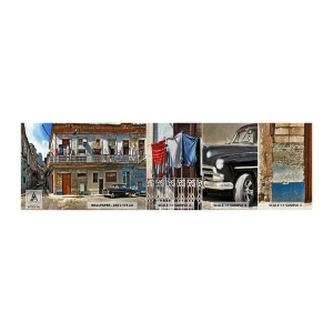 Fotobehang Monster Premium Canvas - Havana-vibes - Stad, Havana, Architectuur - 100x30 cm