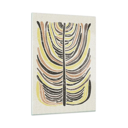 Schilderen op glas - Abstractie vol leven - 50x70 cm