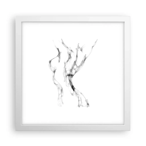 Poster in een witte lijst - Mooi en sterk - 30x30 cm