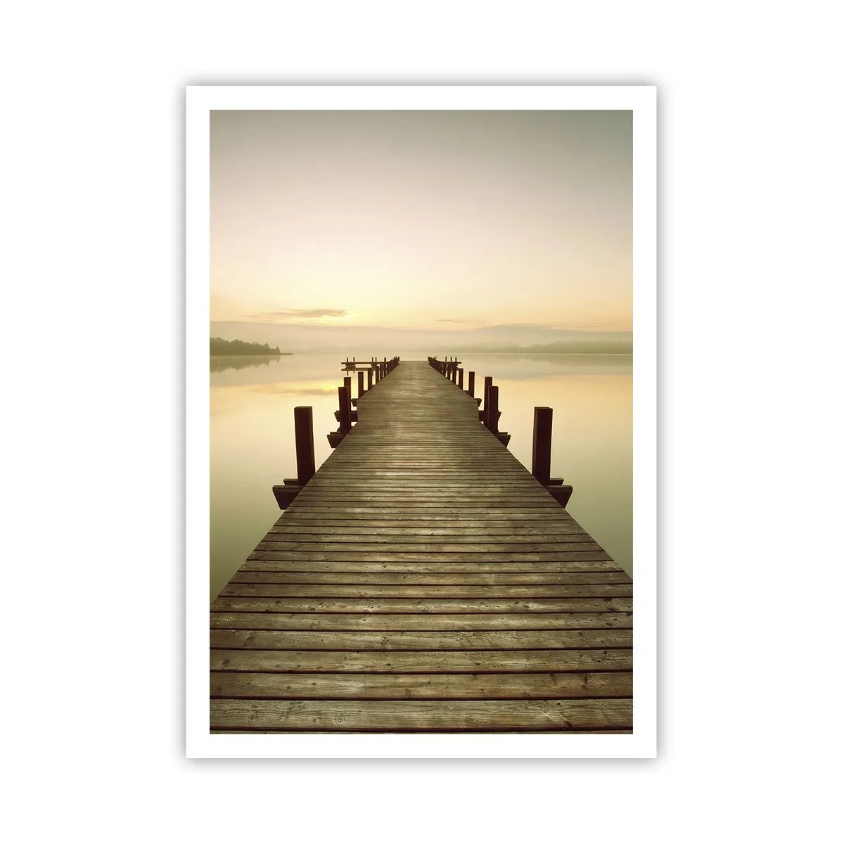 Poster - Aanbreken van de dag, licht - 70x100 cm
