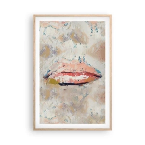 Een poster in een licht eiken lijst - Het wekt de zintuigen - 61x91 cm