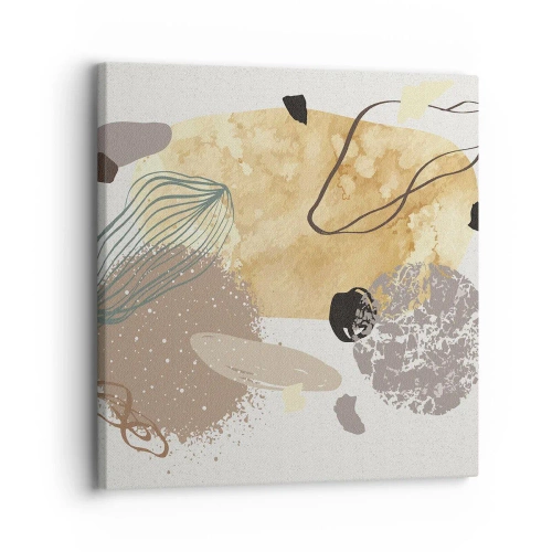 Schilderen op canvas - Toegepaste plumcologie - 30x30 cm