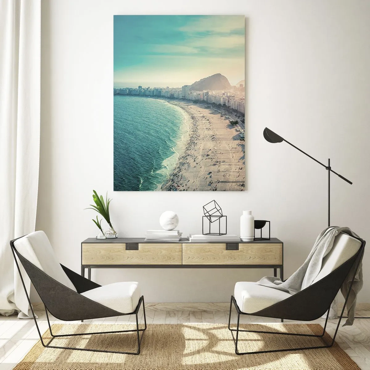 Schilderen op glas - Eeuwige vakantie in Rio - 80x120 cm