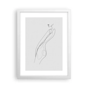 Poster in een witte lijst - Gewoon een belofte - 30x40 cm