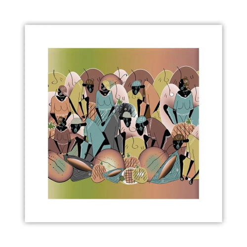 Poster - Er komt een geweldige vakantie aan - 30x30 cm