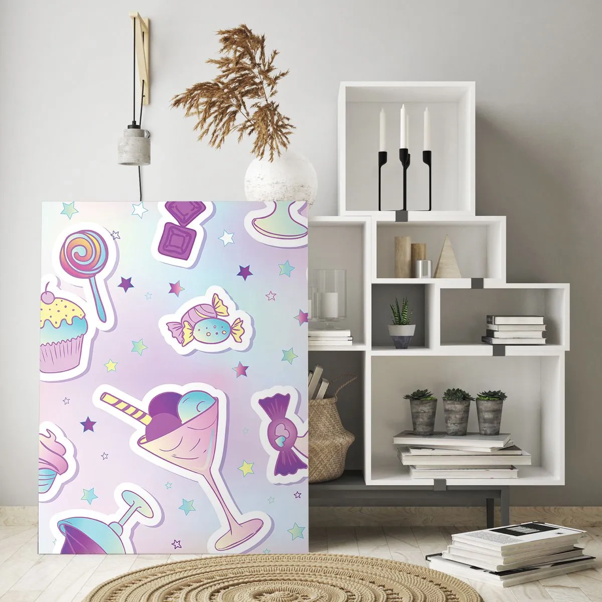 Schilderen op glas - Dat het elke dag een verjaardag zou zijn - 50x70 cm