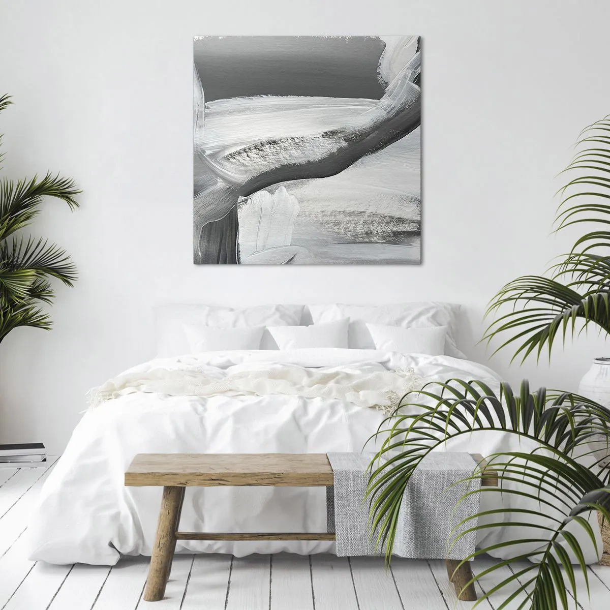 Schilderen op canvas - Een beslissende beweging - 60x60 cm