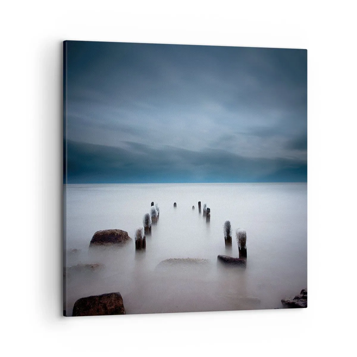 Schilderen op canvas - Peinzend meer - 50x50 cm