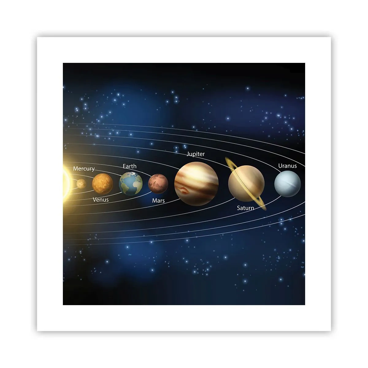 Poster - Een van de tien - 40x40 cm