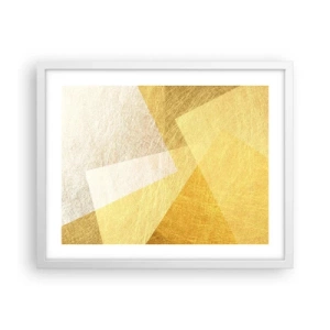 Poster in een witte lijst - Geometrie weer - 50x40 cm