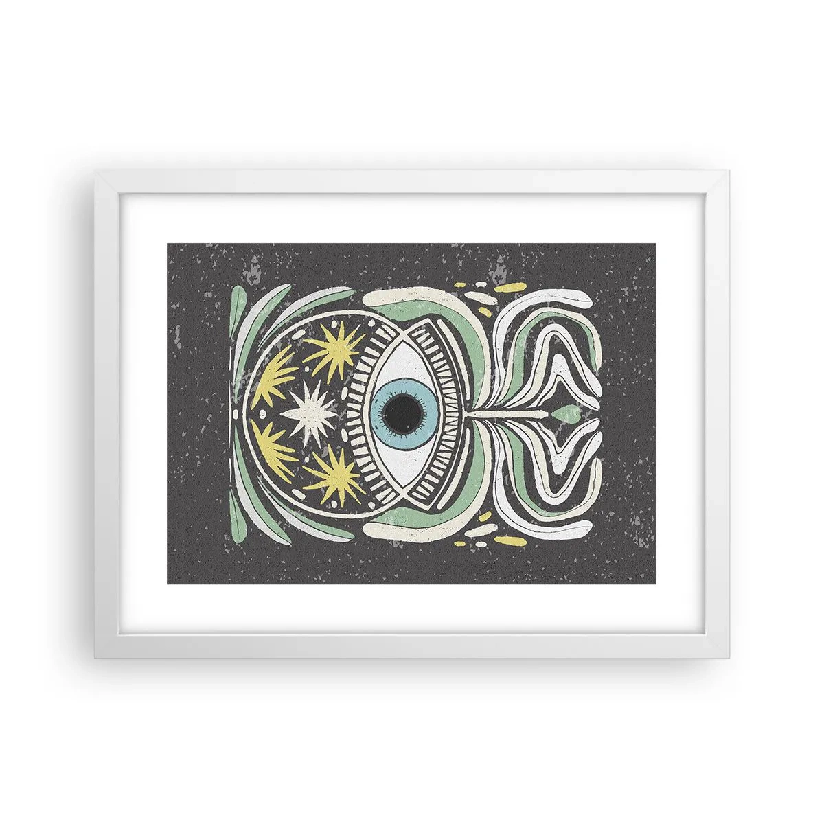 Poster in een witte lijst - Tribale rituelen - 40x30 cm