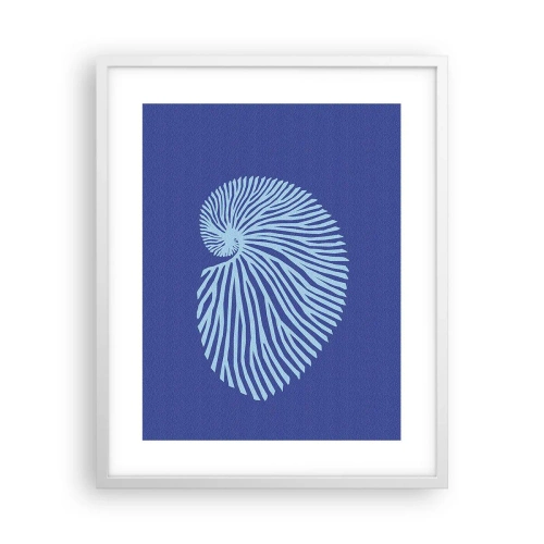 Poster in een witte lijst - De geboorte van de schelp - 40x50 cm