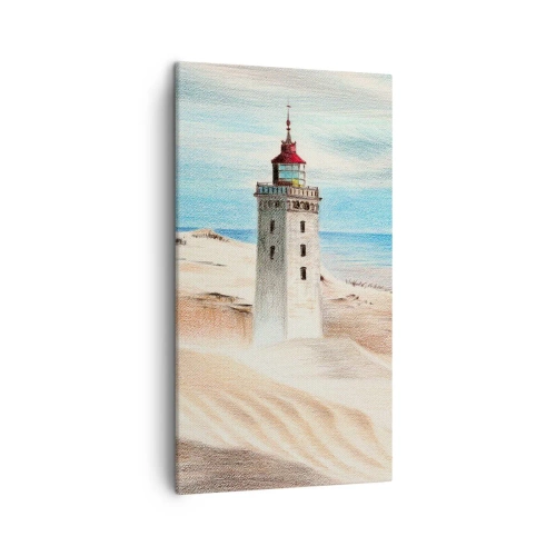 Schilderen op canvas - Altijd staren naar de zee - 45x80 cm
