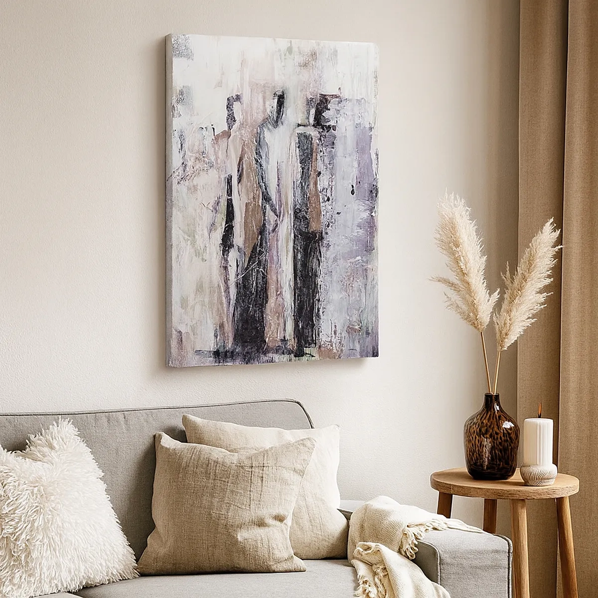 Schilderen op canvas - De mysterieuze drie - 50x70 cm