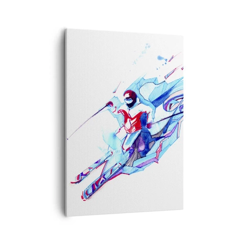 Schilderen op canvas - Gekke rush van vreugde - 50x70 cm