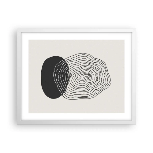 Poster in een witte lijst - Duur en spiertrekkingen - 50x40 cm