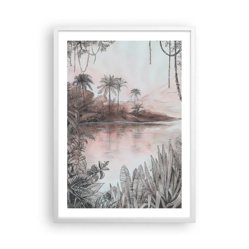 Poster in een witte lijst - Een 19e-eeuws ontdekkingsdagboek - 50x70 cm