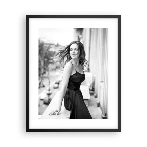 Poster in een zwarte lijst - Zeker een Parijzenaar - 40x50 cm