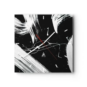 Wandklok - Klok - Breek de duisternis - 30x30 cm
