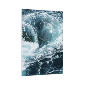 Schilderen op glas - De poort naar het binnenste van de aarde - 80x120 cm