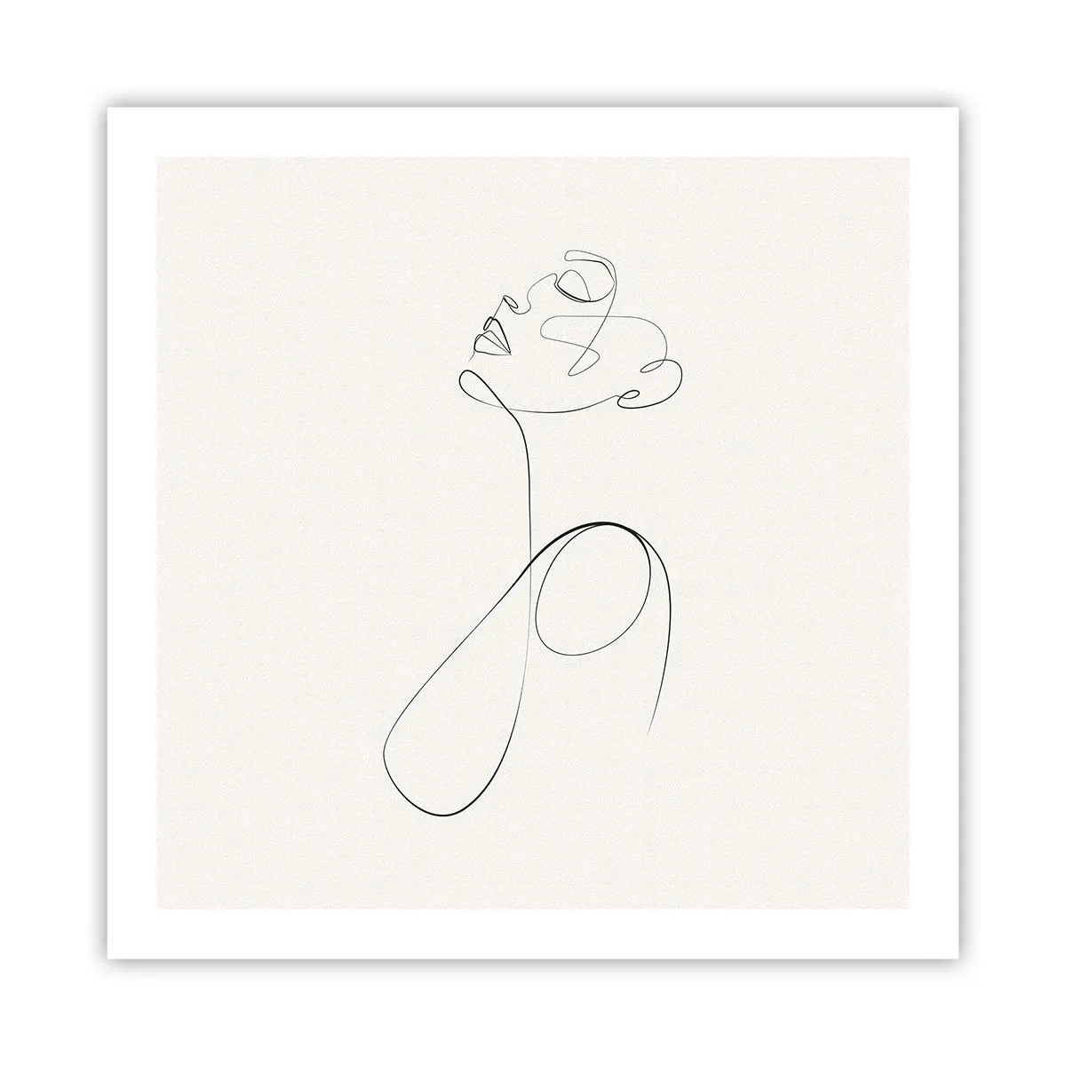 Poster - Loopt in dromen - 60x60 cm