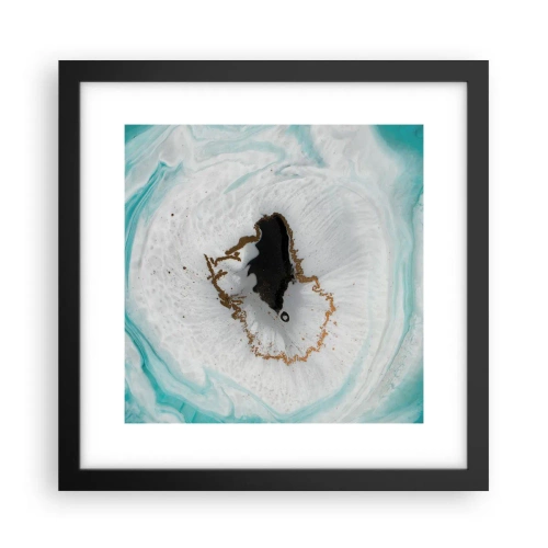 Poster in een zwarte lijst - Binnendringen - 30x30 cm