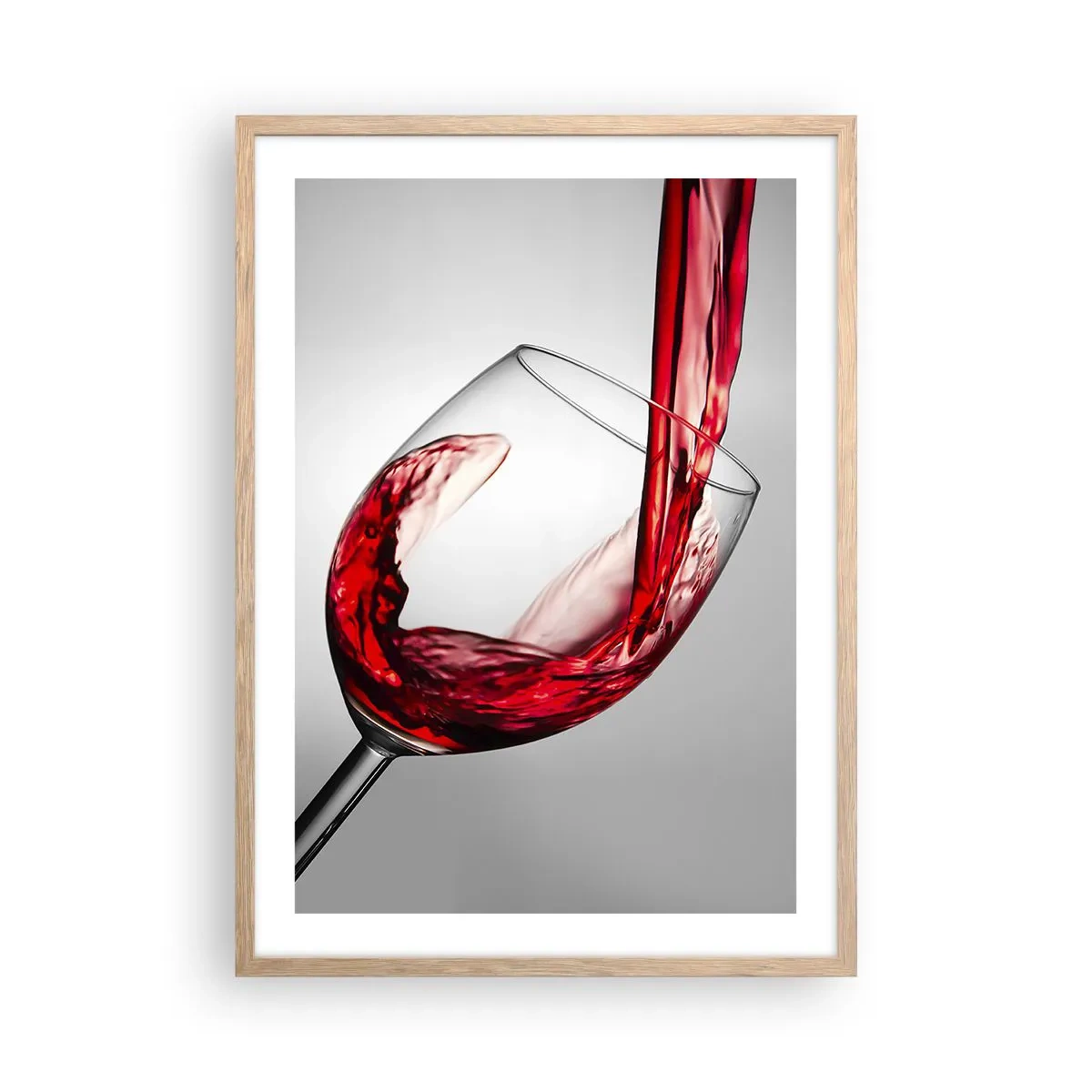 Een poster in een licht eiken lijst - Kleur - beweging - geluid - 50x70 cm