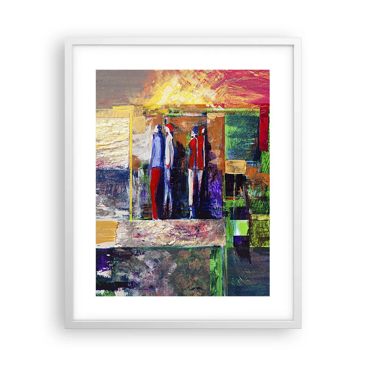 Poster in een witte lijst - Relaties en emoties - 40x50 cm