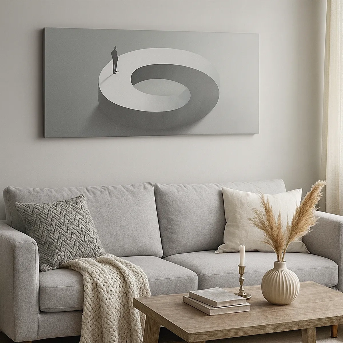 Schilderen op canvas - En wees hier slim - 30x30 cm