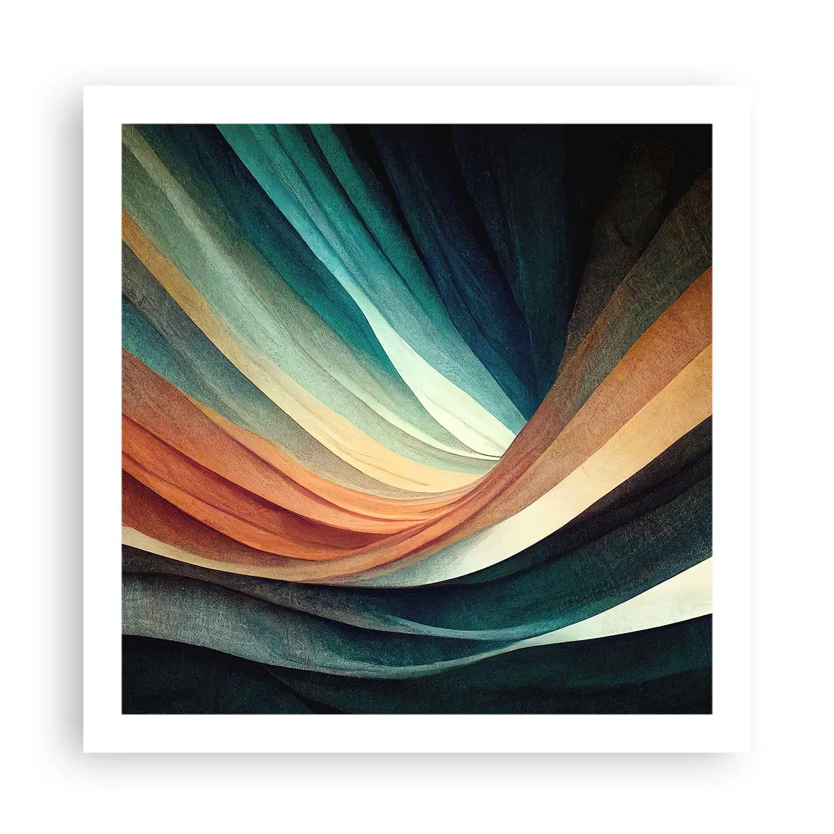 Poster - Geweven uit kleuren - 60x60 cm
