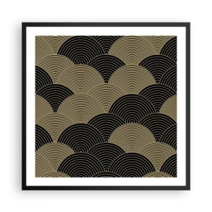 Poster in een zwarte lijst - Eenheid in veelheid - 60x60 cm