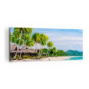 Schilderen op canvas - Een exotische droom - 100x40 cm