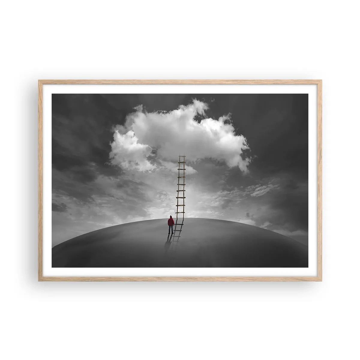 Een poster in een licht eiken lijst - Alles is mogelijk - 100x70 cm