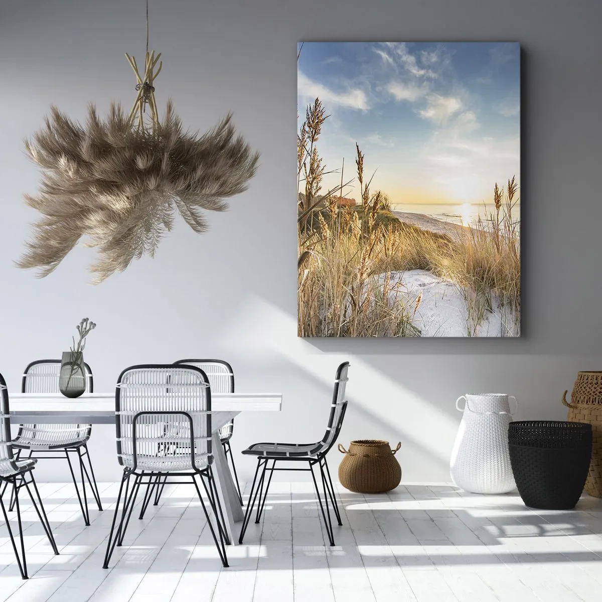 Schilderen op canvas - Noord strand - 50x70 cm