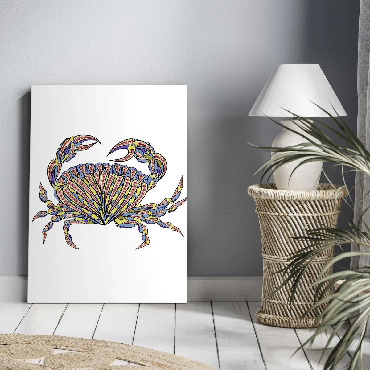 Schilderen op canvas - Zee sieraden - 65x120 cm