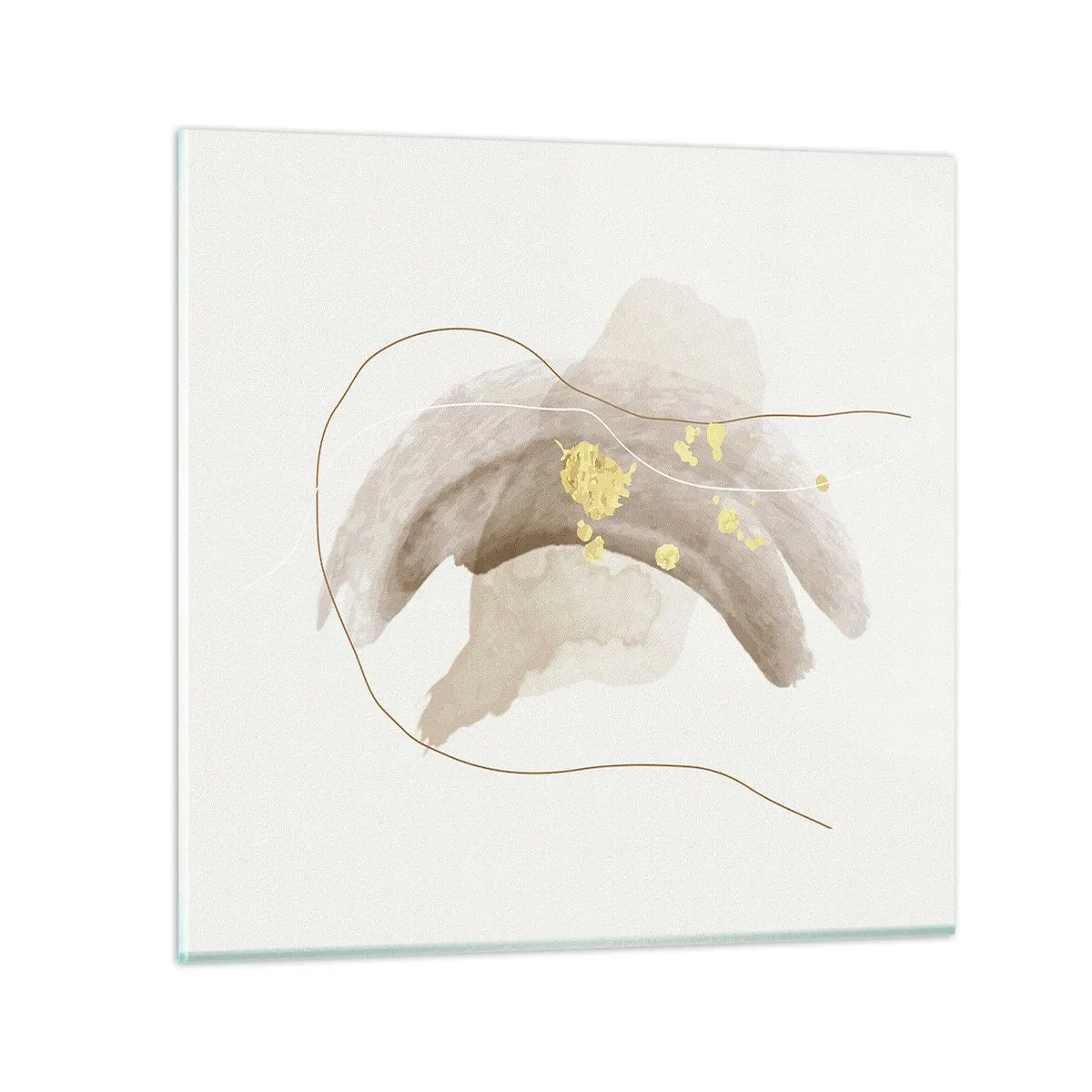 Schilderen op glas - Ontmoet in de ruimte - 60x60 cm