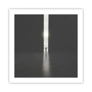 Poster - Een stap naar een mooie toekomst - 50x50 cm