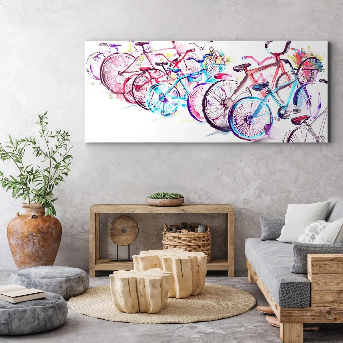 Schilderen op canvas - Congres van de Antymoto-club - 100x40 cm