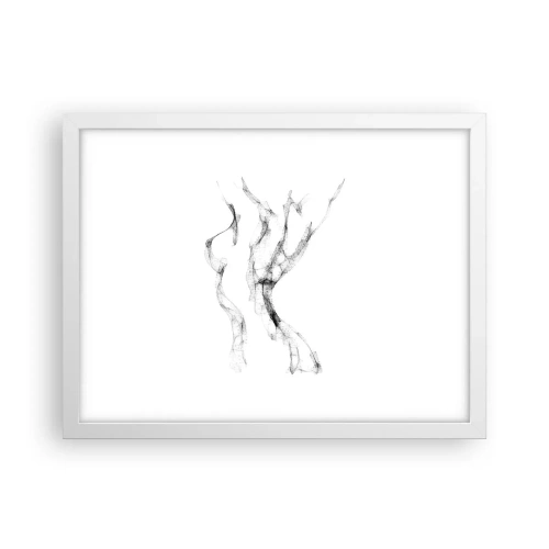 Poster in een witte lijst - Mooi en sterk - 40x30 cm