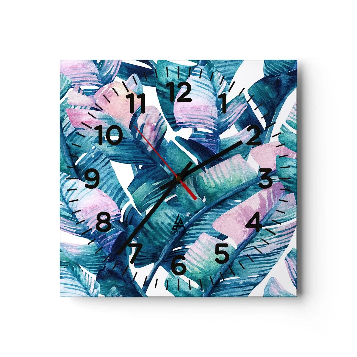 Wandklok - Klok - In een bananenboomgaard - 30x30 cm