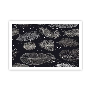 Poster - Gevederde kant - 91x61 cm